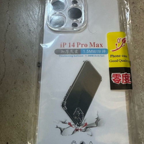 iPhone 14 Pro Max case transparent new with camera protection