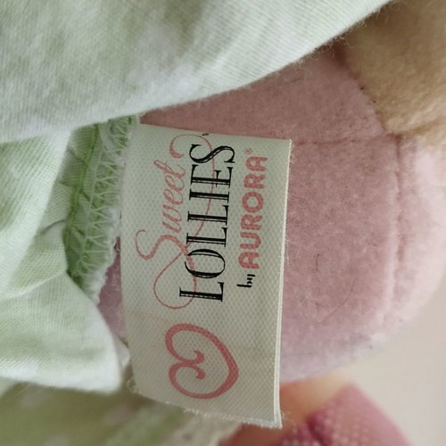 Aurora Sweet Lollies cloth dolls used, pack of 2, 37 cm