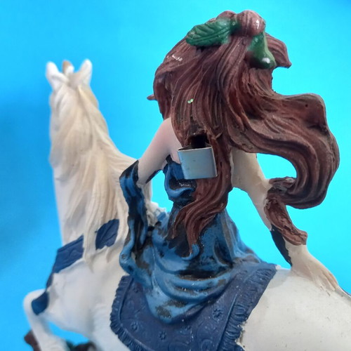 Fairy on Unicorn collectible resin figure like new, 23 cm