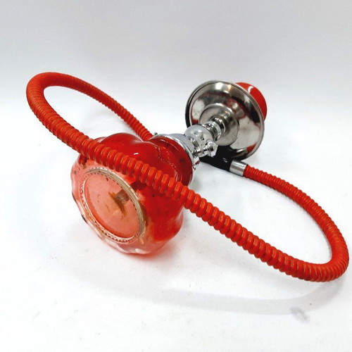 Small hookah red with hose like new