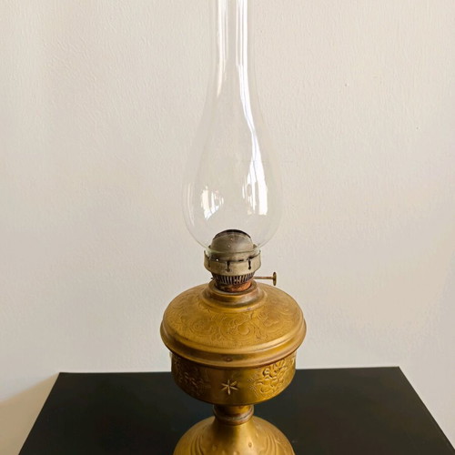Brass lamp used, vintage