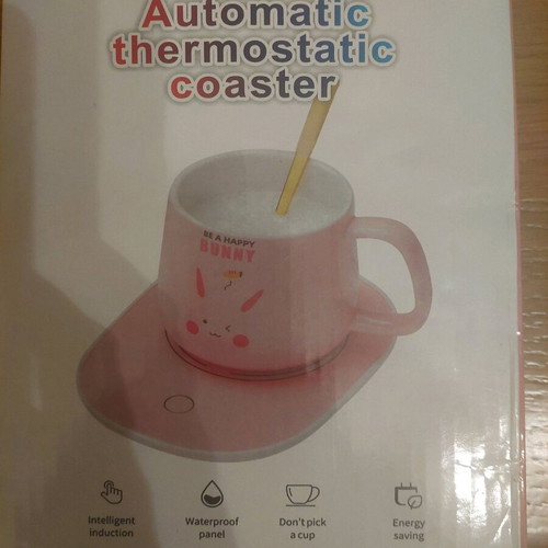 Electric automatic thermostatic coasters new, set of 2