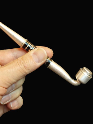 Metal pipe new, size 14 cm