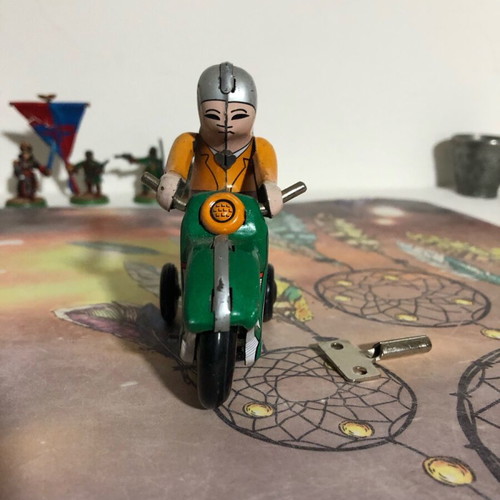 Motorcycle Tin Toy MS275 used with key