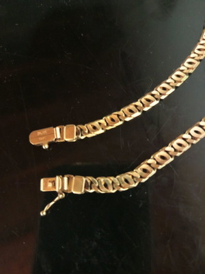 Gold chain 14k 35 grams 56.5 cm Abel & Lula like new