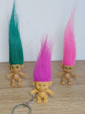 Ευχούληδες Trolls, πακέτο 3, 1990, μπρελόκ Russ