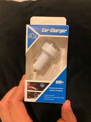 Car adapter with USB port new for charging