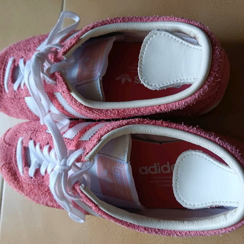 Adidas Gazelle athletic shoes used, size 40.5, pink