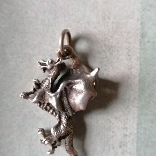 Silver 925 double-sided dragon pendant new
