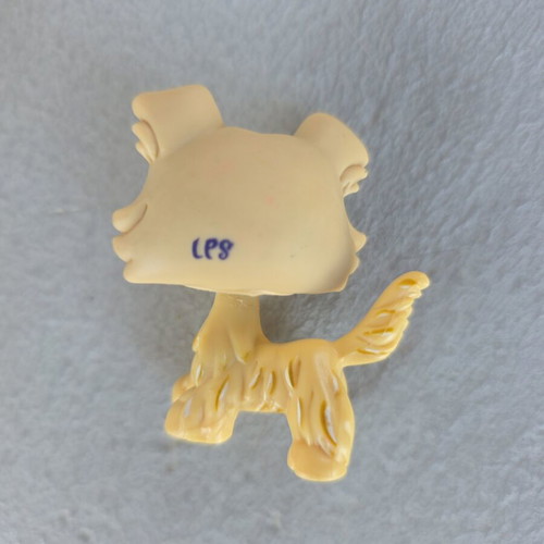 LPS Yellow Collie Dog #1194 rare, like new