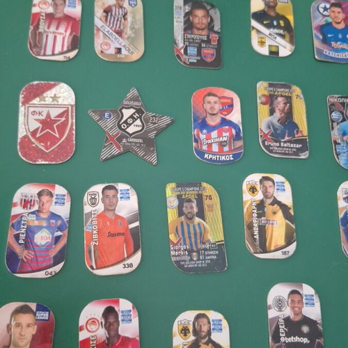 Greek football team tags used, pack of 21, older seasons