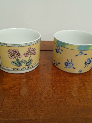 Porcelain tea cups like new, set of 2 pieces