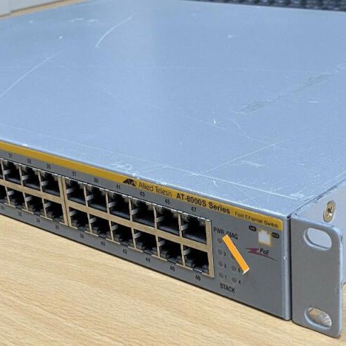 Allied Telesis AT8000S 48 PoE switch restored, managed