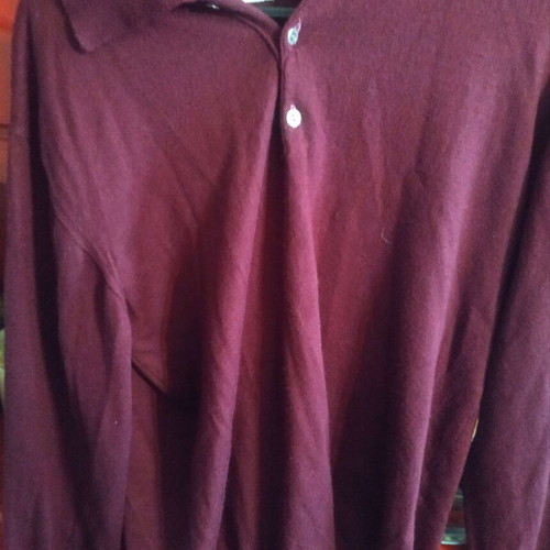 Men's sweater used, burgundy, size S