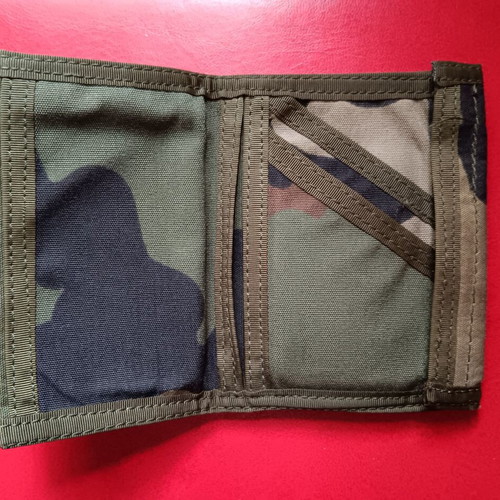 Military wallet camouflage used