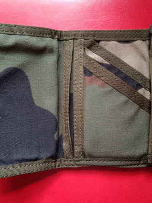 Military wallet camouflage used