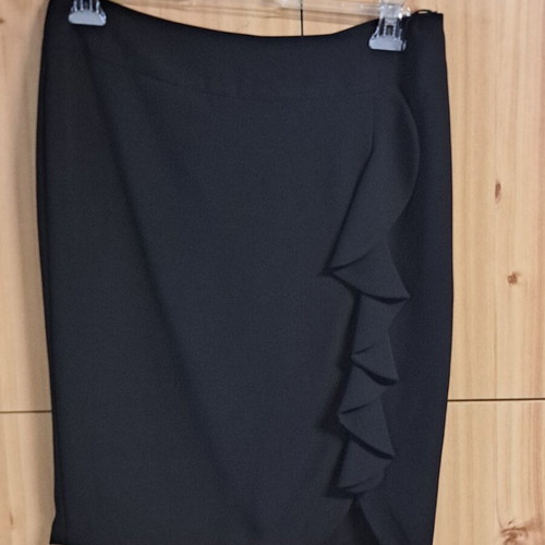 Black skirt with unique left-side design, like new, size XXL