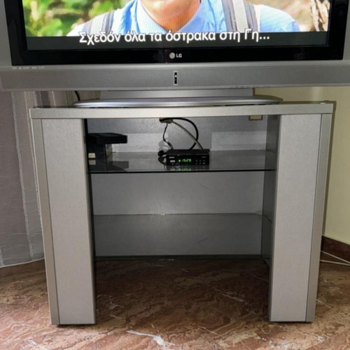 TV table 75×50 silver gray used