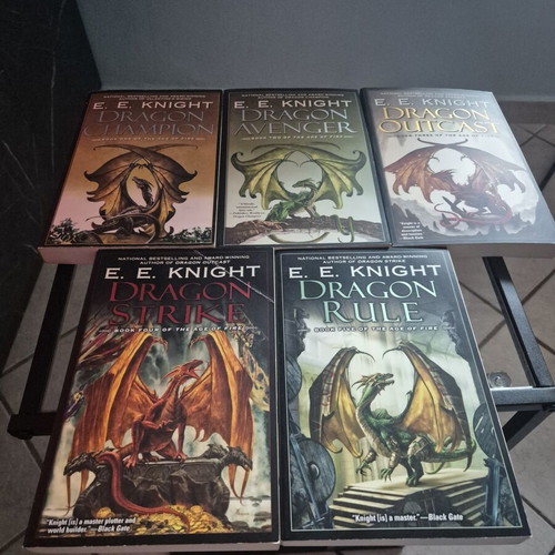Age of Fire Series Books 1-5 by E. E. Knight, like new, English paperback