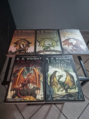 Age of Fire Series Books 1-5 by E. E. Knight, like new, English paperback