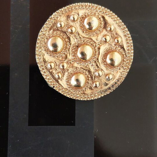 Zolotas brooch-pendant silver 950 used, Byzantine design