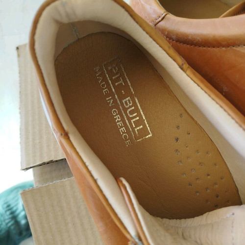 Pitbull sneakers tan leather size 43 like new