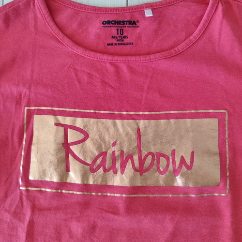 Long-sleeve T-shirts for Girls Size 10 like new, multicolor, pack of 4