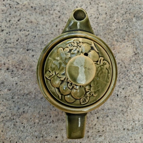 King Japan Electric Teapot Avocado Green Harvest 1960s mint condition