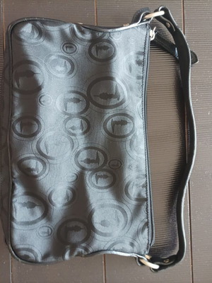 Trussardi shoulder bag black used, slightly worn