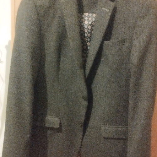 Men's jacket dark gray like new, size 50, 70% wool