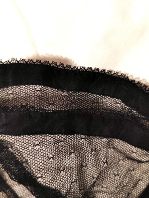 Silk underwired black bra 75D like new