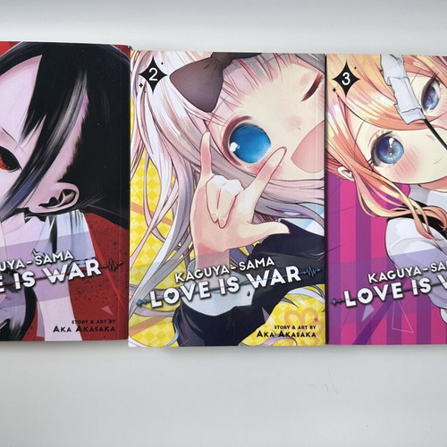 Kaguya-sama Love Is War manga volumes 1-3 like new