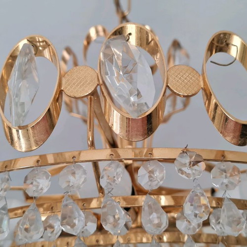 Living room ceiling lights used, 2 pieces, with crystals