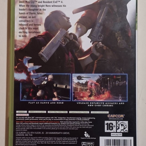 Devil May Cry 4 Xbox 360 like new, Standard Edition
