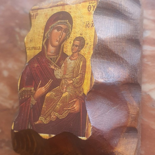 Icon of Panagia in wooden frame