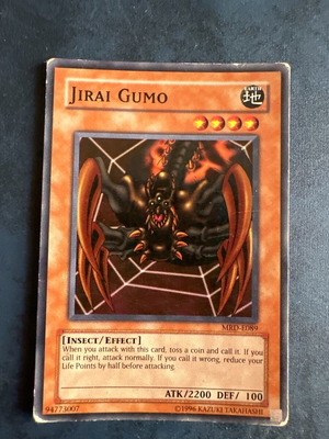 Jirai Gumo Yu-Gi-Oh! card used MRD
