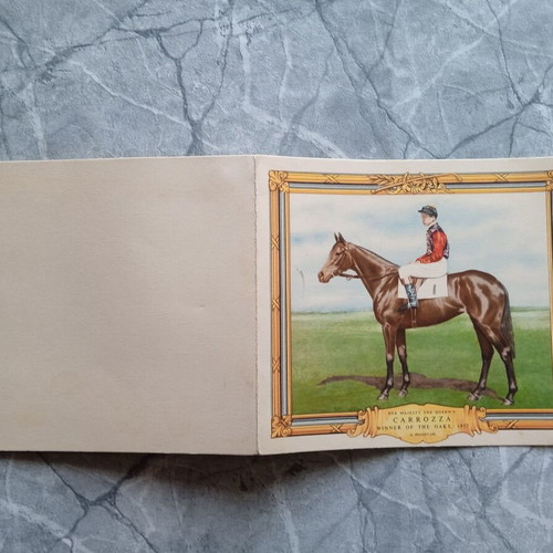 Carrozza card like new collectible with Lester Piggott