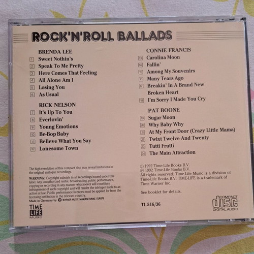 Rock 'n'Roll Ballads CD like new