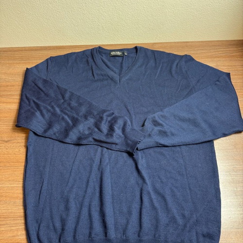 Tailor & Son sweater 3XL dark blue Woolmark blend like new