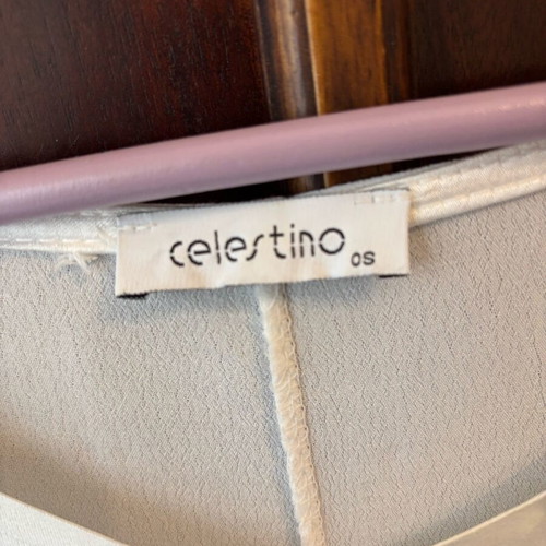 Λευκό Top Celestino σαν καινούργιο, one size, μανίκι 3/4