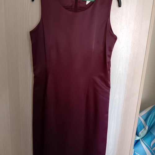 Burgundy suit like new, jacket with dress, size L