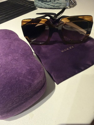Gucci γυαλιά σαν καινούργιο, μαύρο και καφέ