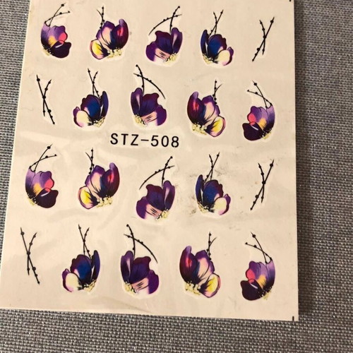 Water Nail Stickers Set of 4 New Full Nail