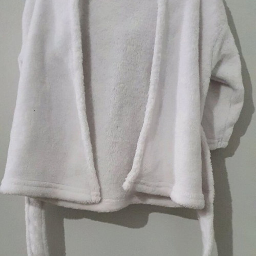 Baby bathrobe unicorn like new with hood size 0-9 months