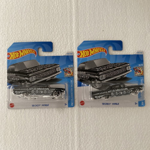 Hot Wheels Treasure Hunt '59 Chevy Impala set of 2 new