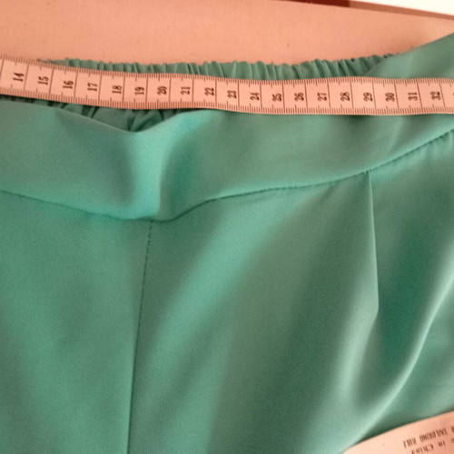 Turquoise pants new, elastic waist, summer