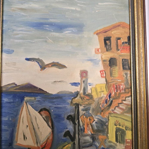 Signed oil painting on canvas like new