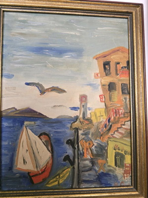 Signed oil painting on canvas like new