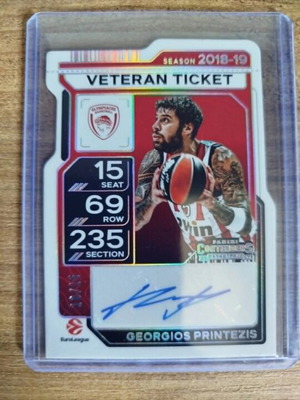 Panini Printezis basketball card