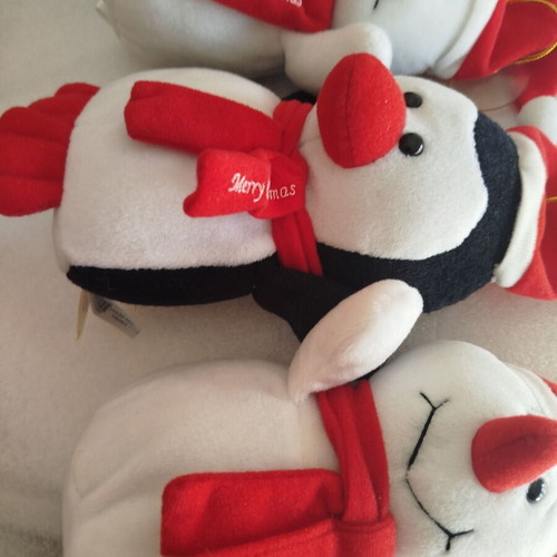 Three Christmas plush toys like new
